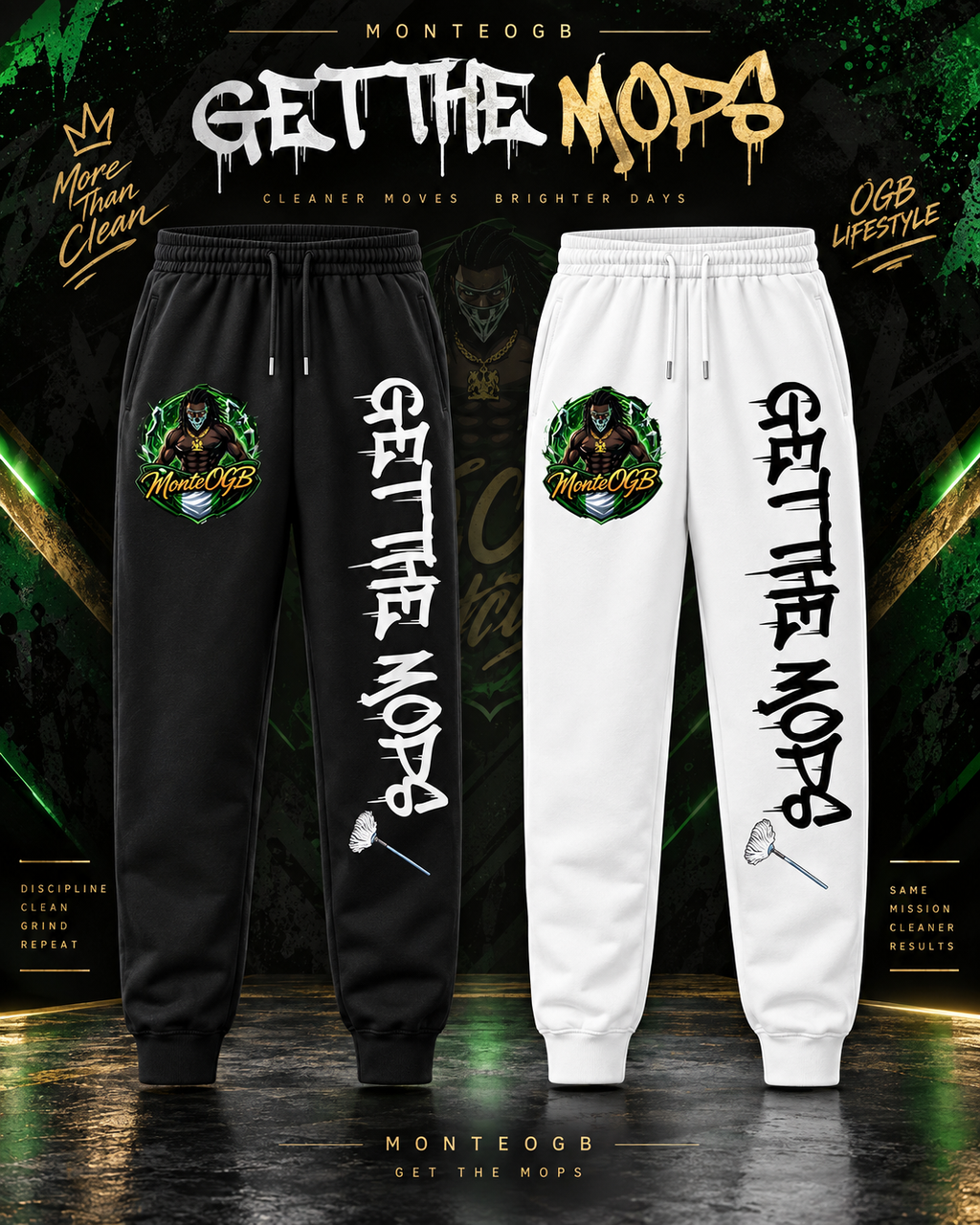 “GET THE MOPS” Joggers
